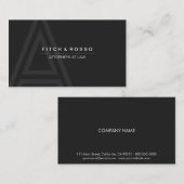 ダークグレーPurePro No5 名刺 (正面/裏面)