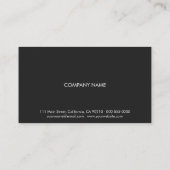 ダークグレーPurePro No5 名刺 (裏面)