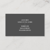 ダークグレーSF作家 名刺 (裏面)