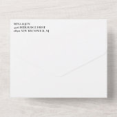 ダークグレーTil死は私たちパーティーゴシック結婚の写真 オールインワン招待状 (裏面)