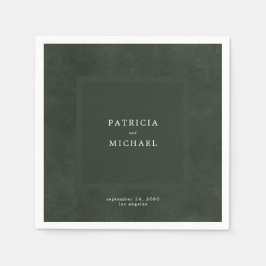 ダークグ結婚ルーシンプルンモダンエレガントズ スタンダードカクテルナプキン