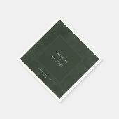 ダークグ結婚ルーシンプルンモダンエレガントズ スタンダードカクテルナプキン (角)