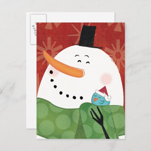 ダークココアの青いクリスマスマグ シーズンポストカード (正面/裏面)