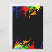 ダークコズミックジャンプ&ネオンパーティーで輝く 招待状 (裏面)