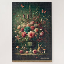 ダークコテージコアフローラバニーマッシュルームブーケ