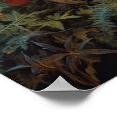 ダークコテージコアマッシュルームアートプリントポスター ポスター (角)