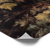 ダークコテージコアマッシュルームアートプリントポスター ポスター (角)