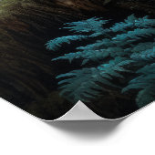 ダークコテージコアマッシュルームアートプリントポスター ポスター (角)