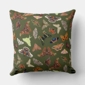 ダークコテージコアモスグリーン クッション (裏面)