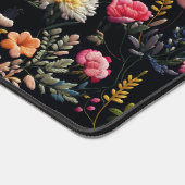 ダークコテージコア花模様マウスパッド デスクマット (コーナー)