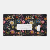 ダークコテージコア花模様マウスパッド デスクマット (キーボード&マウス)