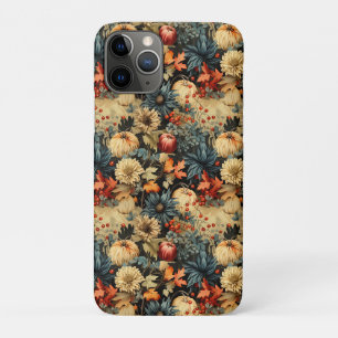 ダークコテージコア オータム パンプキン フローラル iPhone 11 PROケース