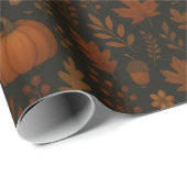 ダークコテージ素朴ーワイルドフラワー&お洒落 ラッピングペーパー (ロールコーナー)