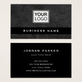 ダークコンカスタムクリートのロゴ名刺 (正面&裏面)