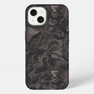 ダークコーヒースワール エシカル iPhone 13 カバー