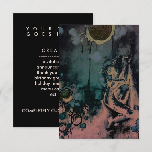 ダークコーマ 招待状 (正面/裏面)