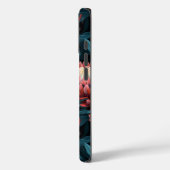 ダークコーラルプロテアはっきりしたフローラタフ Case-Mate iPhoneケース (裏面 / 左)
