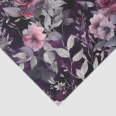 ダークゴシッエレガントクパープル&ピンクのバラのデコパージュ 薄葉紙 (詳細)