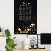 ダークゴシックのエレガンス。素晴らし頭 ポスター (ホームオフィス)