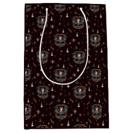 ダークゴシックのクリスマスエンジェル ミディアムペーパーバッグ