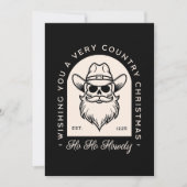 ダークゴシックのサンタ地方クリスマスの美学 シーズンカード (正面)