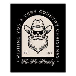 ダークゴシックのサンタ地方クリスマスの美学 ポスター