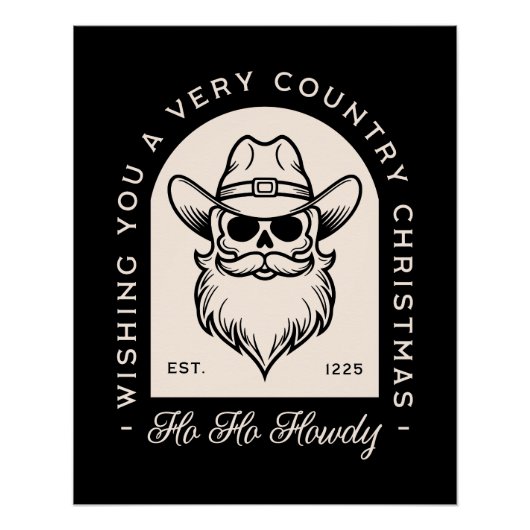 ダークゴシックのサンタ地方クリスマスの美学 ポスター (正面)