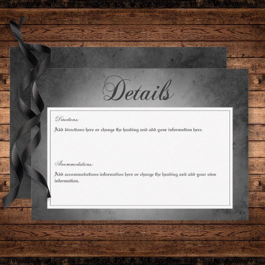 ダークゴシックのブラックウォーターカラー蛾の詳細 エンクロージャーカード