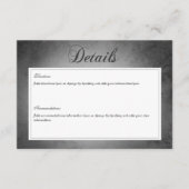 ダークゴシックのブラックウォーターカラー蛾の詳細 エンクロージャーカード (正面)