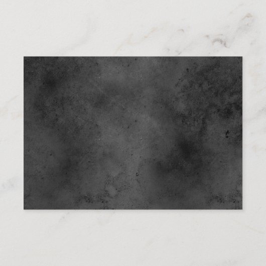 ダークゴシックのブラックウォーターカラー蛾の詳細 エンクロージャーカード (裏面)