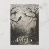 ダークゴシックのブラック&タンレイヴンのカップル詳細 エンクロージャーカード (正面)