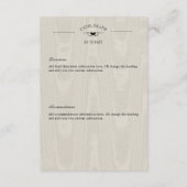 ダークゴシックのブラック&タンレイヴンのカップル詳細 エンクロージャーカード (裏面)