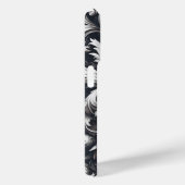 ダークゴシックの太字の装飾的な花柄 Case-Mate iPhoneケース (裏面 / 右)