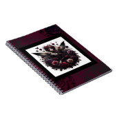 ダークゴシックの森フェアリーフローラバラブルゴーニュ ノートブック (右側)