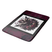 ダークゴシックの森フェアリーフローラバラブルゴーニュ バスマット (アングル)