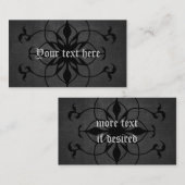 ダークゴシックの花の名刺をカスタマイズ 名刺 (正面/裏面)