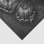 ダークゴシックの蝶のデコパージュ 薄葉紙 (詳細)