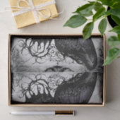 ダークゴシックの蝶のデコパージュ 薄葉紙 (ギフト)