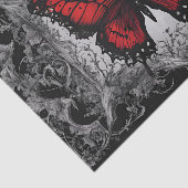 ダークゴシックの蝶のデコパージュ 薄葉紙 (詳細)