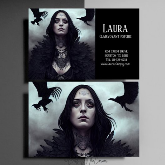 ダークゴシックの魔女クロウクレアボイジャー超能力者 名刺