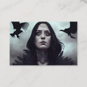 ダークゴシックの魔女クロウクレアボイジャー超能力者 名刺 (裏面)