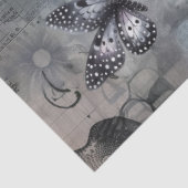 ダークゴシックガールレイヴンレッドポピー抽象芸術アート 薄葉紙 (詳細)