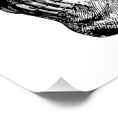 ダークゴシックスカルアート ポスター (コーナー)