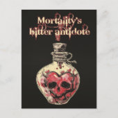 ダークゴシックスカルハートラブポーション ポストカード (正面)