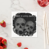 ダークゴシックハッピーハローウィンスカル図 スタンダードカクテルナプキン (インサイチュ)