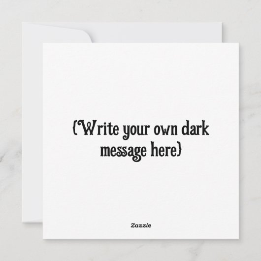 ダークゴシックハートバレンタインデー シーズンカード (裏面)