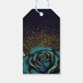 ダークゴシックバラグリッター結婚ズ ギフトタグ (裏面)