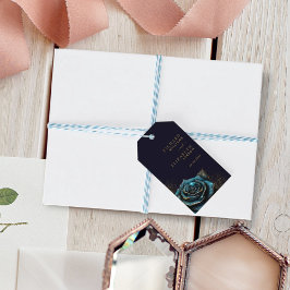 ダークゴシックバラグリッター結婚ズ ギフトタグ