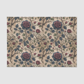 ダークゴシックバラデカップパターン 薄葉紙