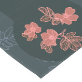 ダークゴシックバラパターン ショートテーブルランナー (コーナー)